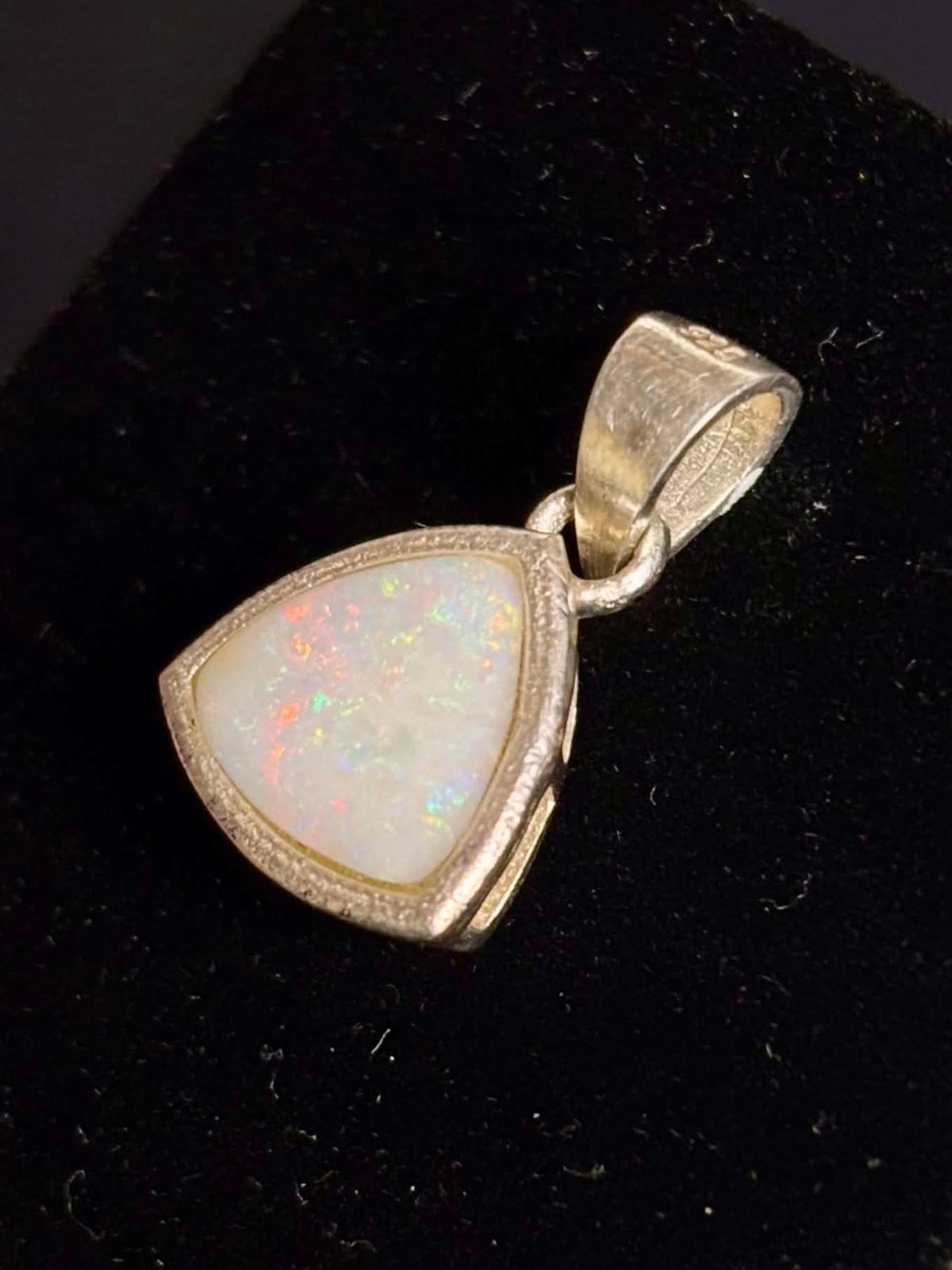 925 Sterling Silver White Opal Pendant