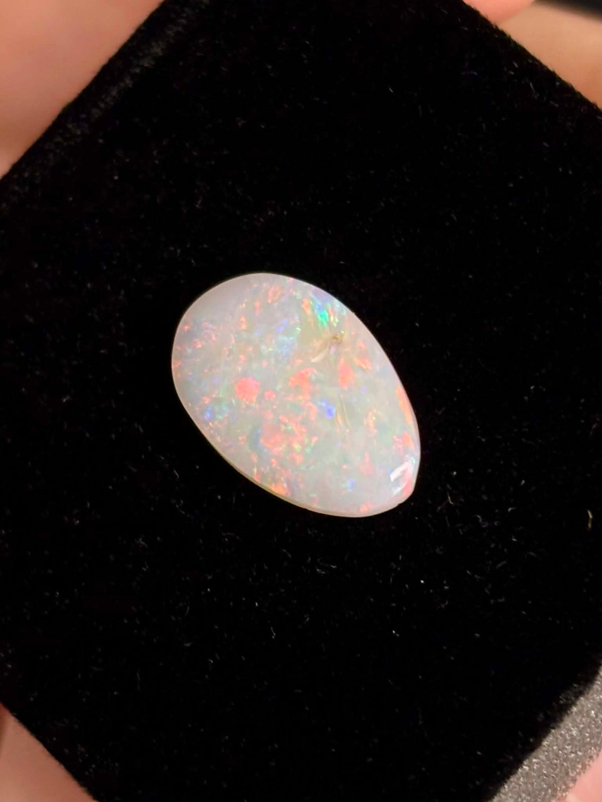 3.3ct Pear Coober Pedy Australian White Opal