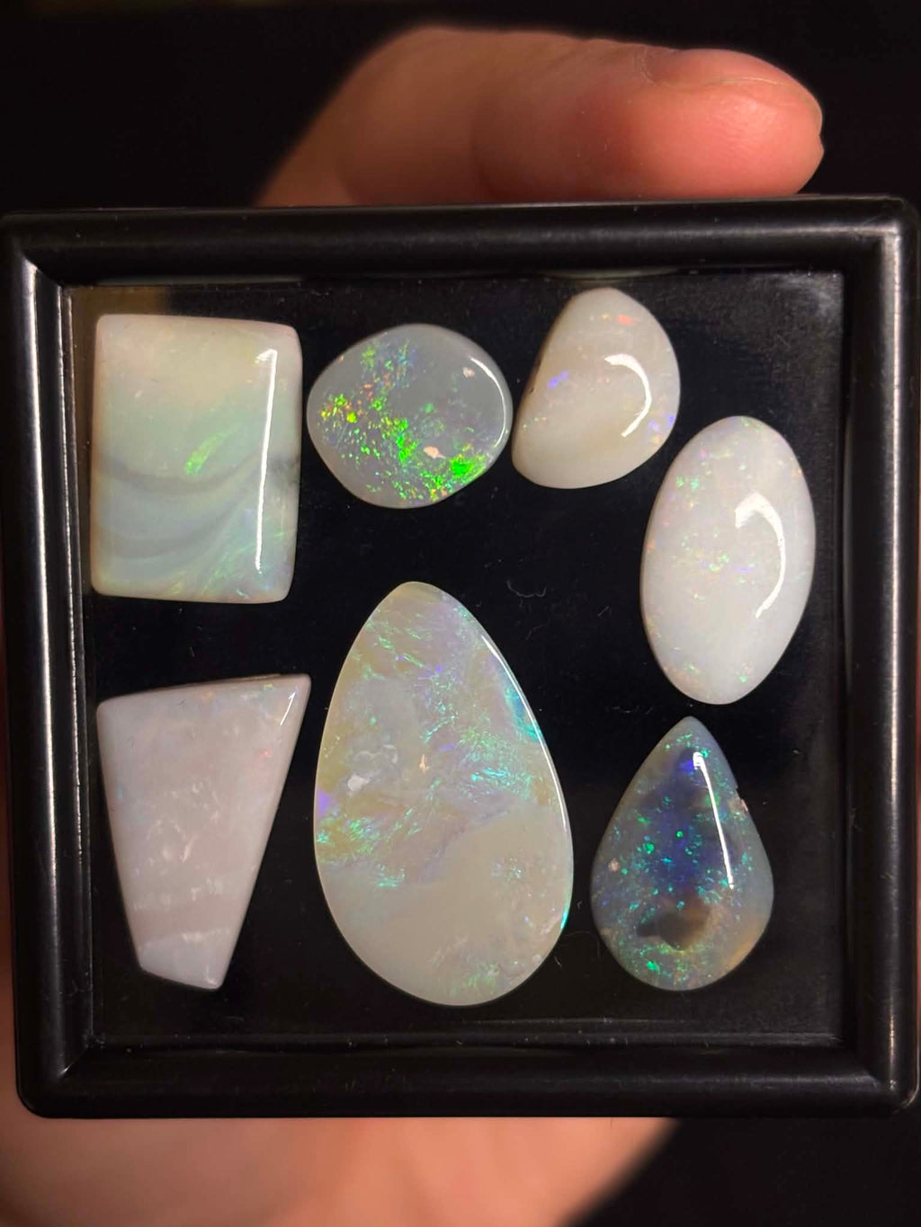 30ct Freeform Mixed Field Australian Opal, 7 stone parcel