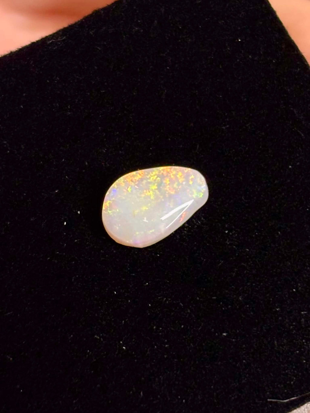 1.6ct Pear Coober Pedy Australian White Opal
