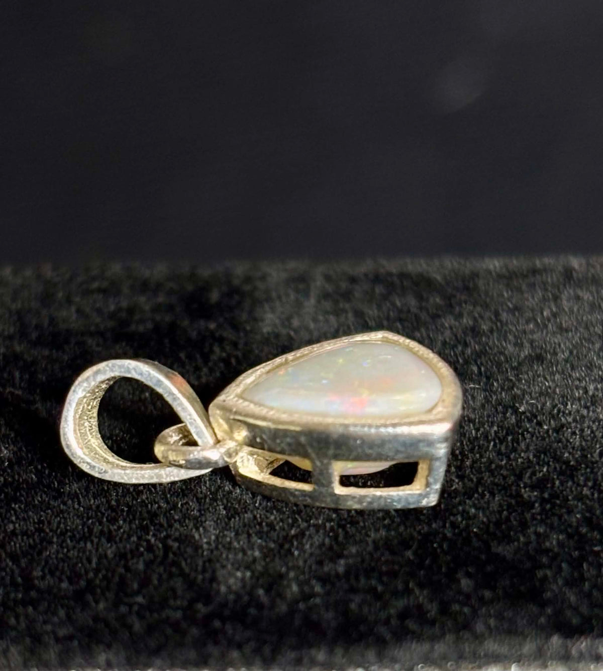 925 Sterling Silver White Opal Pendant