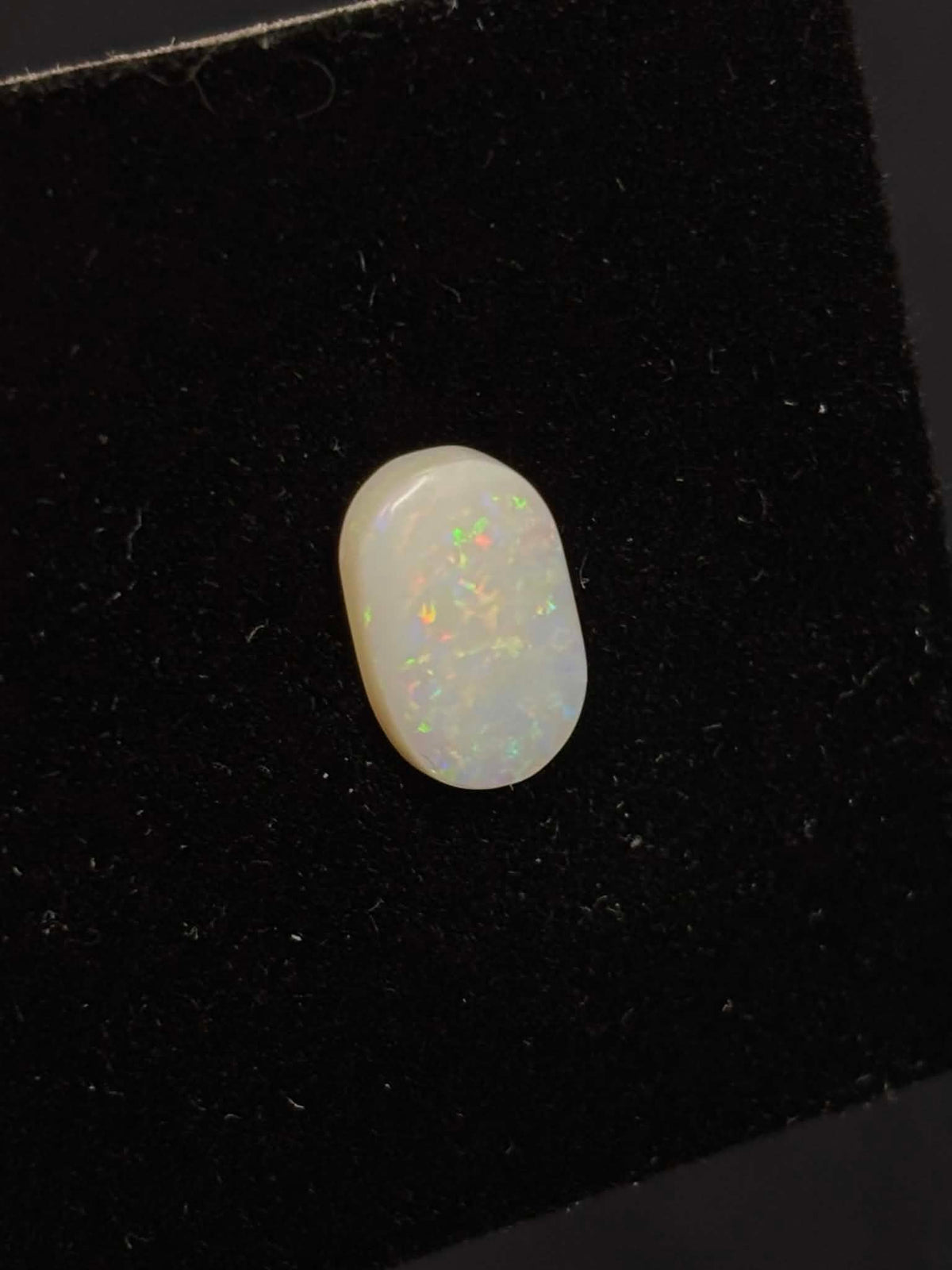 2.35ct Coober Pedy Australian White Opal, Oval Cut