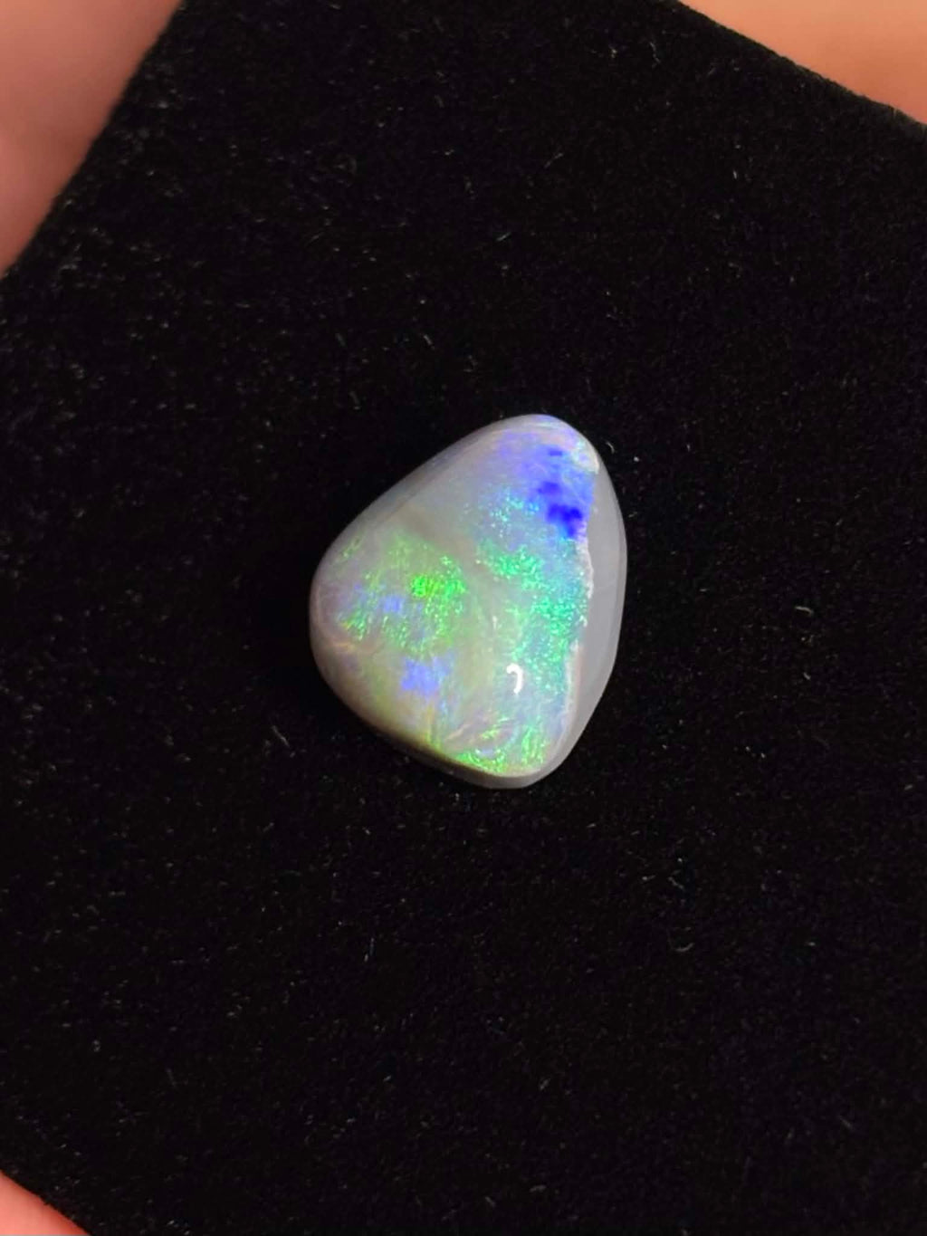 3.6ct Freeform Lightning Ridge Australian Dark Opal