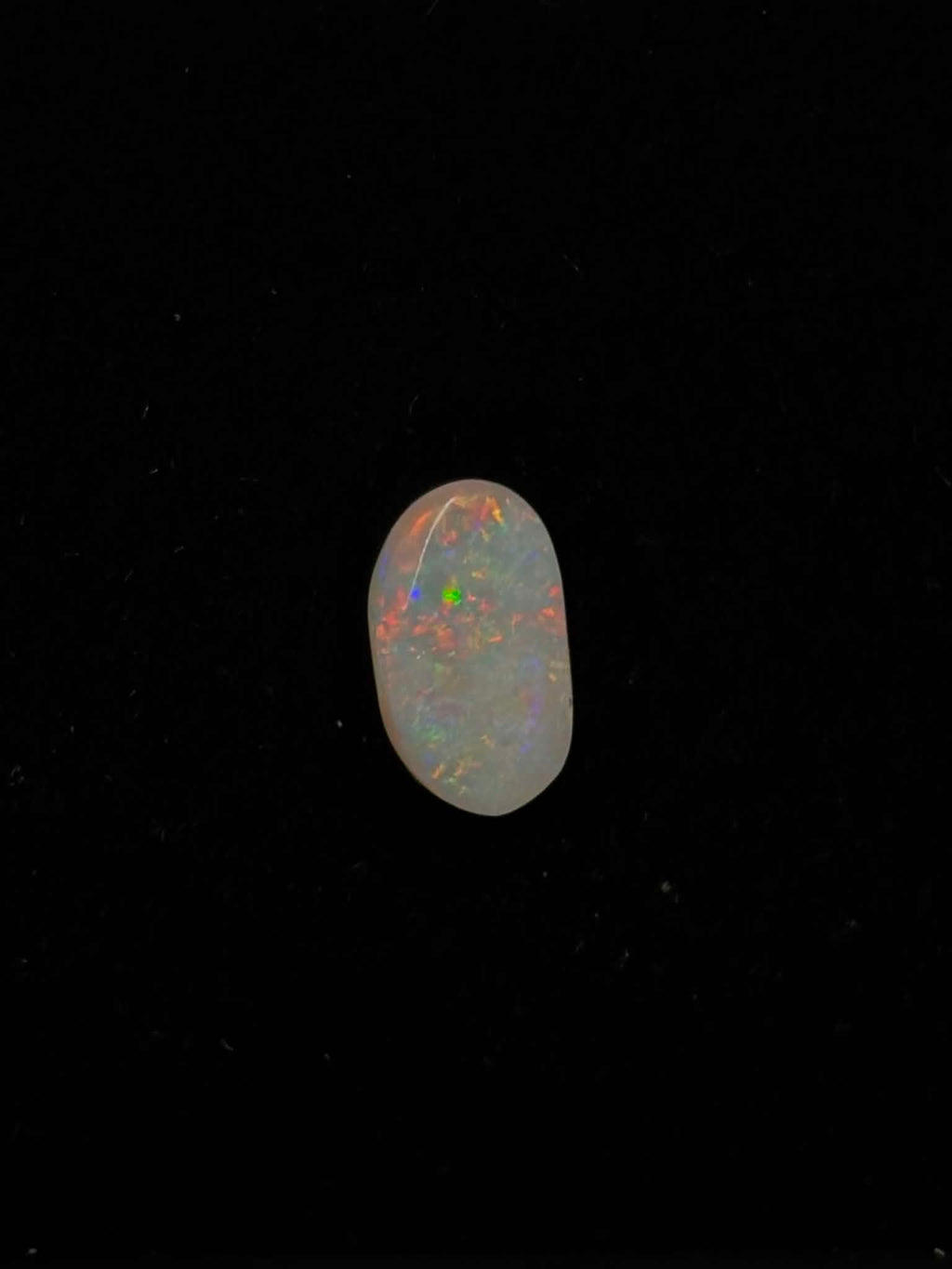 1.7ct Coober Pedy Australian White Opal, Oval Cut