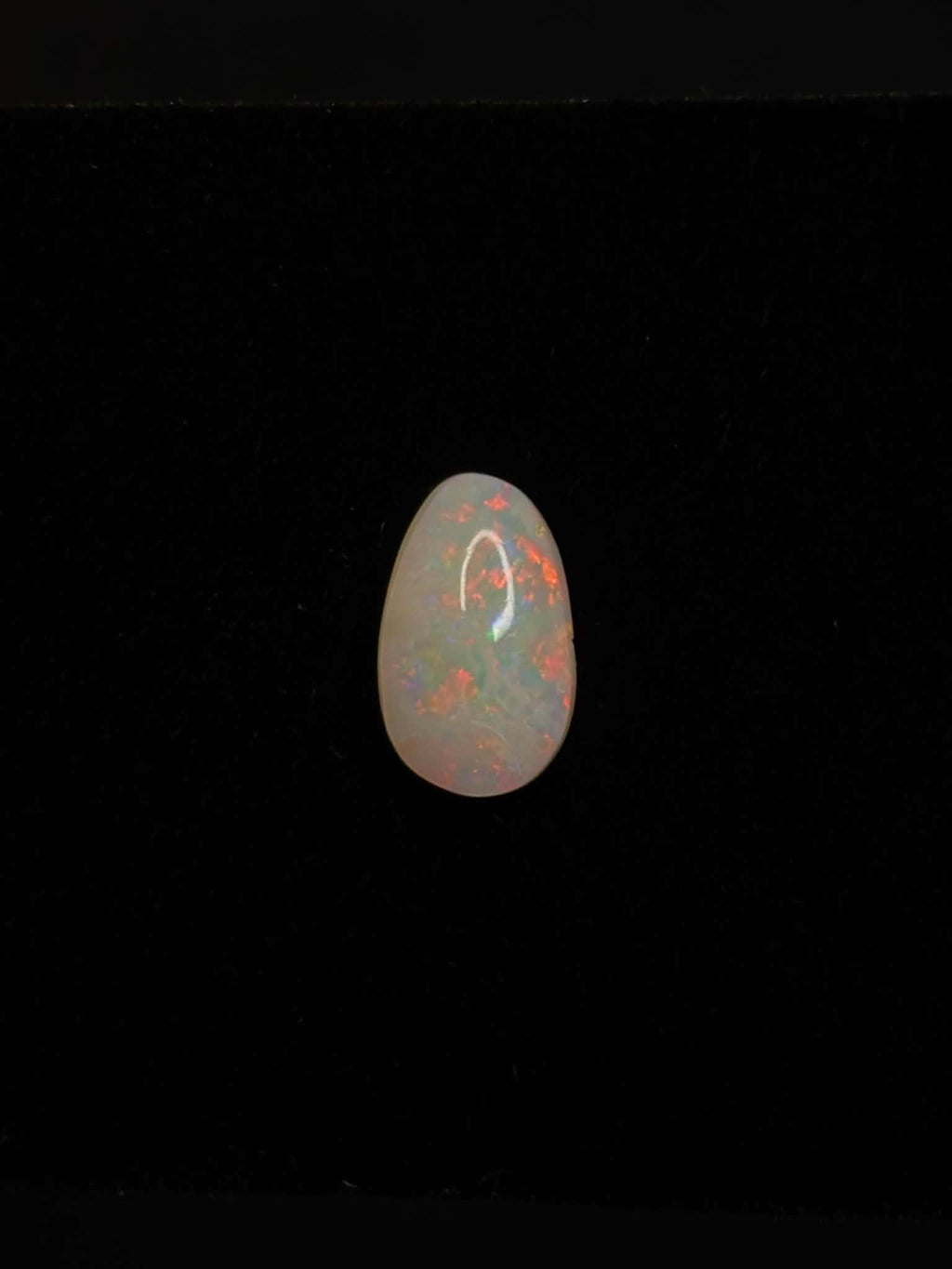 2.2ct Coober Pedy Australian White Opal, Pear Cut