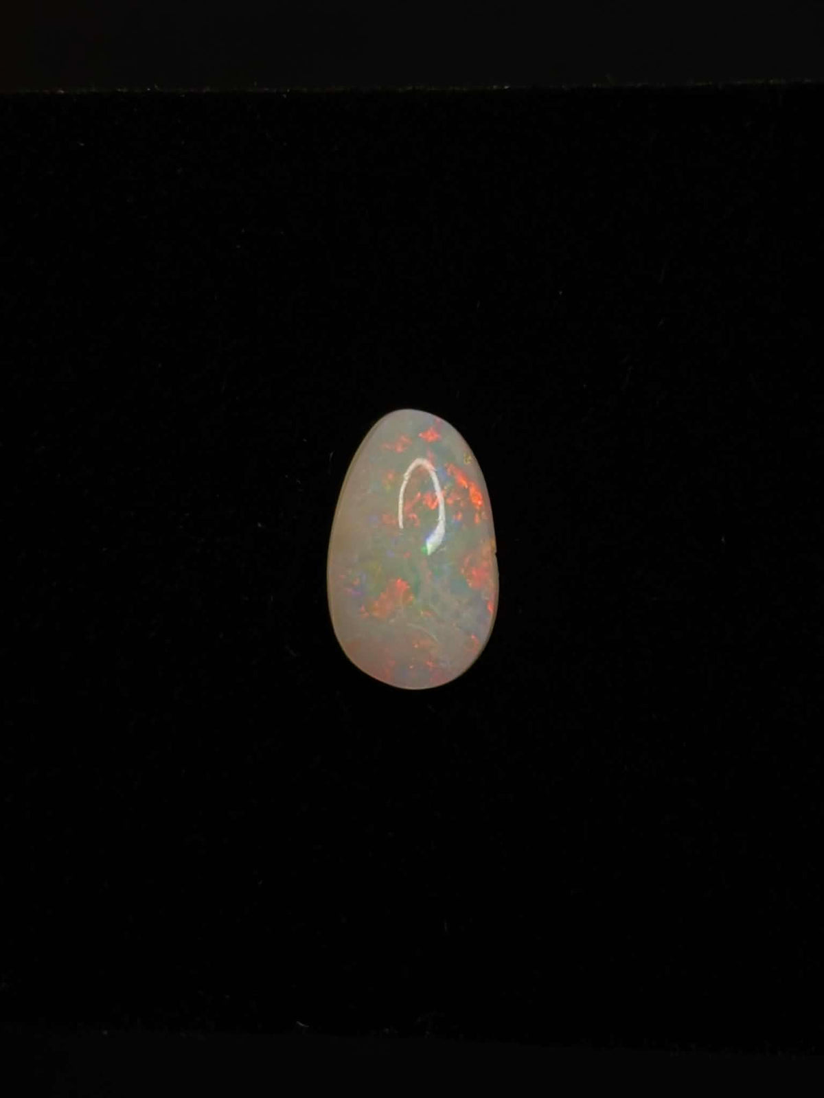 2.2ct Coober Pedy Australian White Opal, Pear Cut