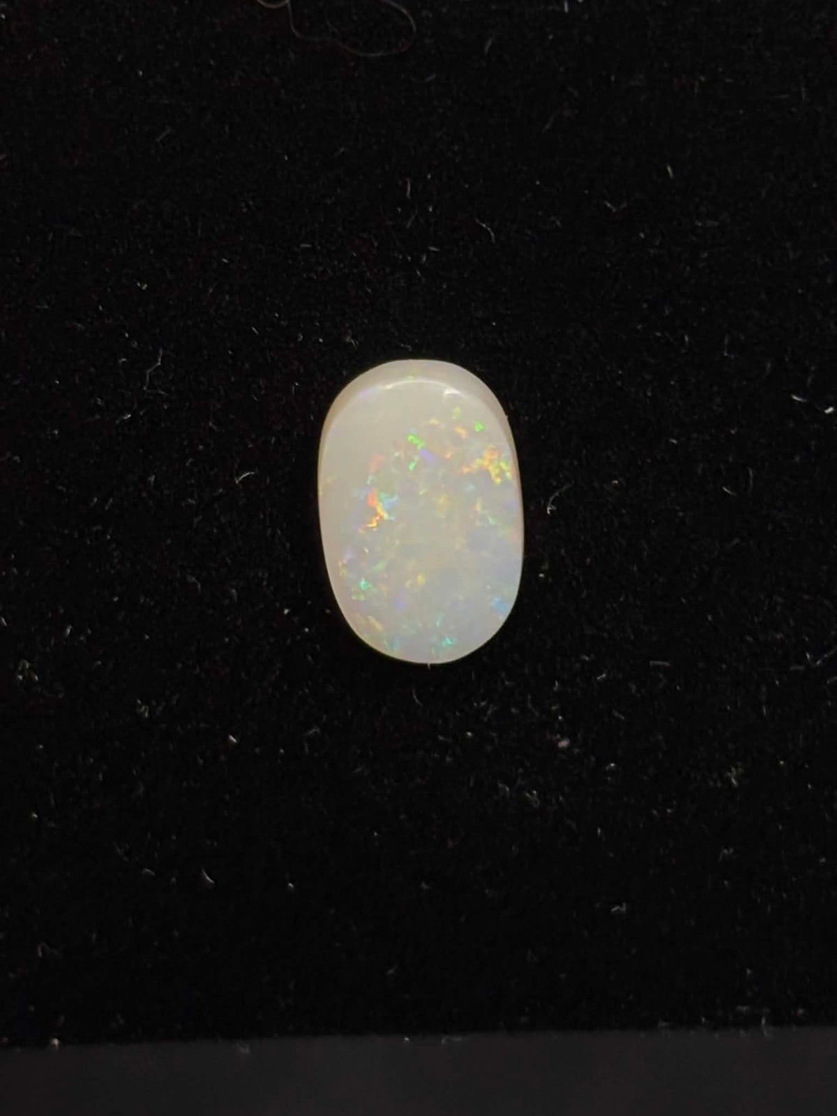 2.35ct Coober Pedy Australian White Opal, Oval Cut