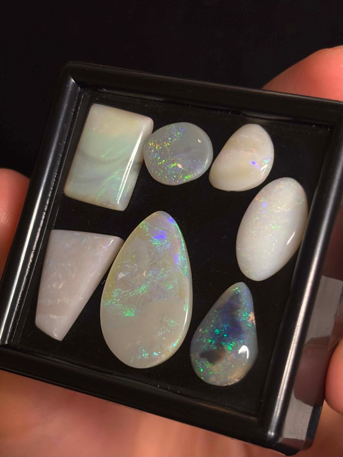 30ct Freeform Mixed Field Australian Opal, 7 stone parcel