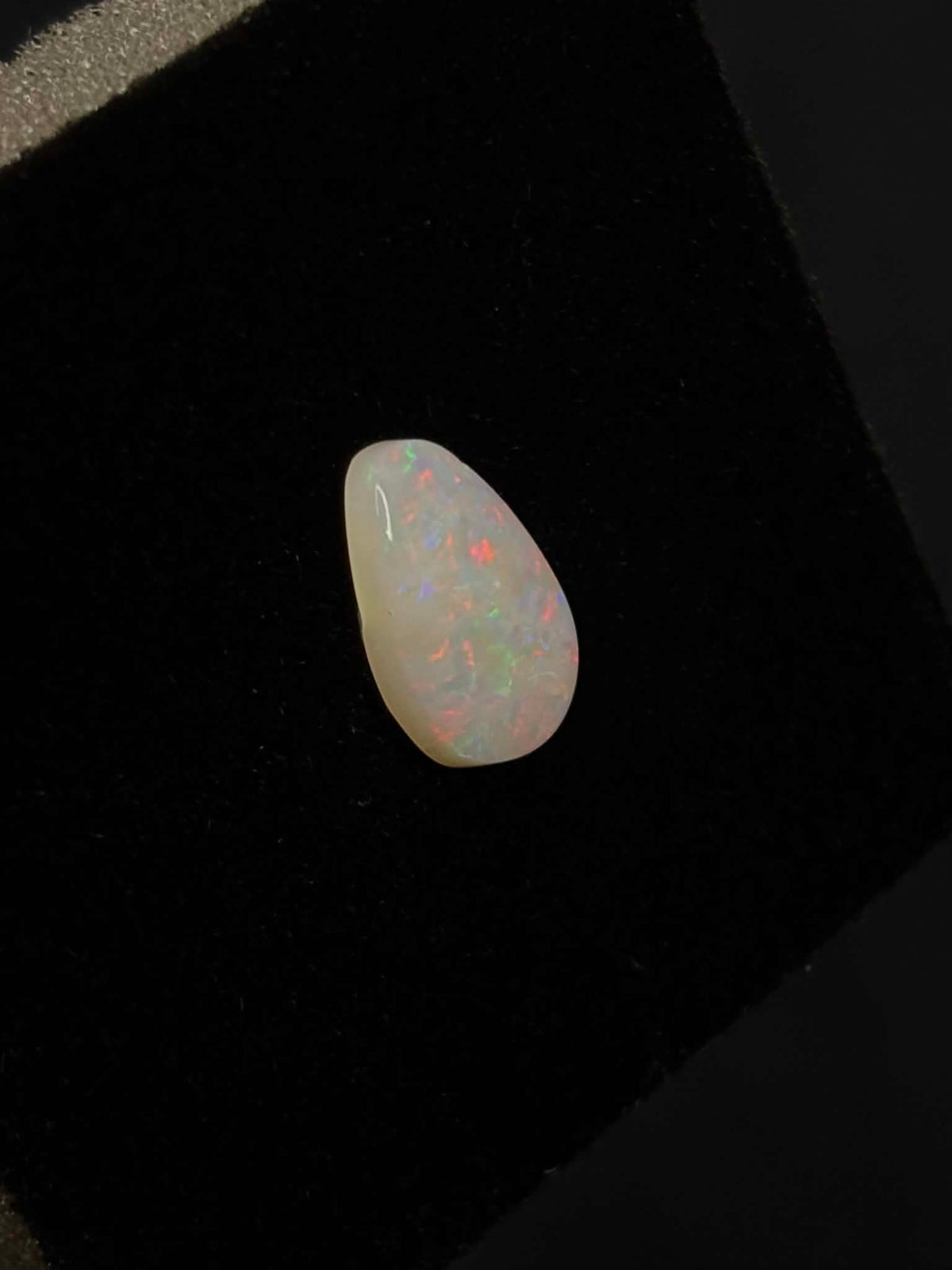 2.2ct Coober Pedy Australian White Opal, Pear Cut
