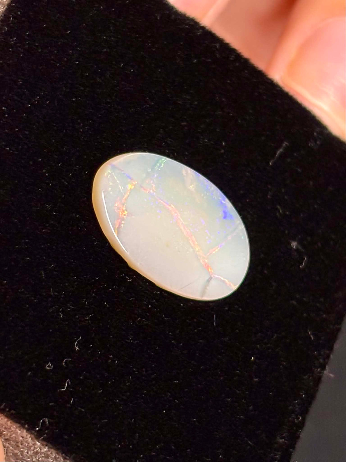 2.7ct Oval Coober Pedy Australian White Opal