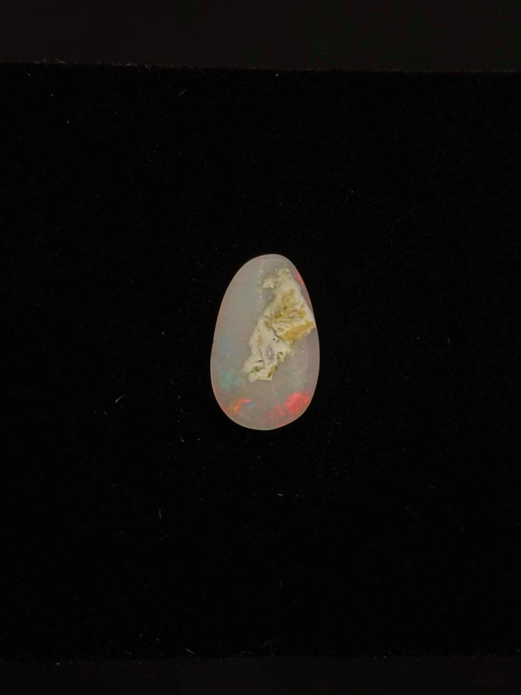 2.2ct Coober Pedy Australian White Opal, Pear Cut