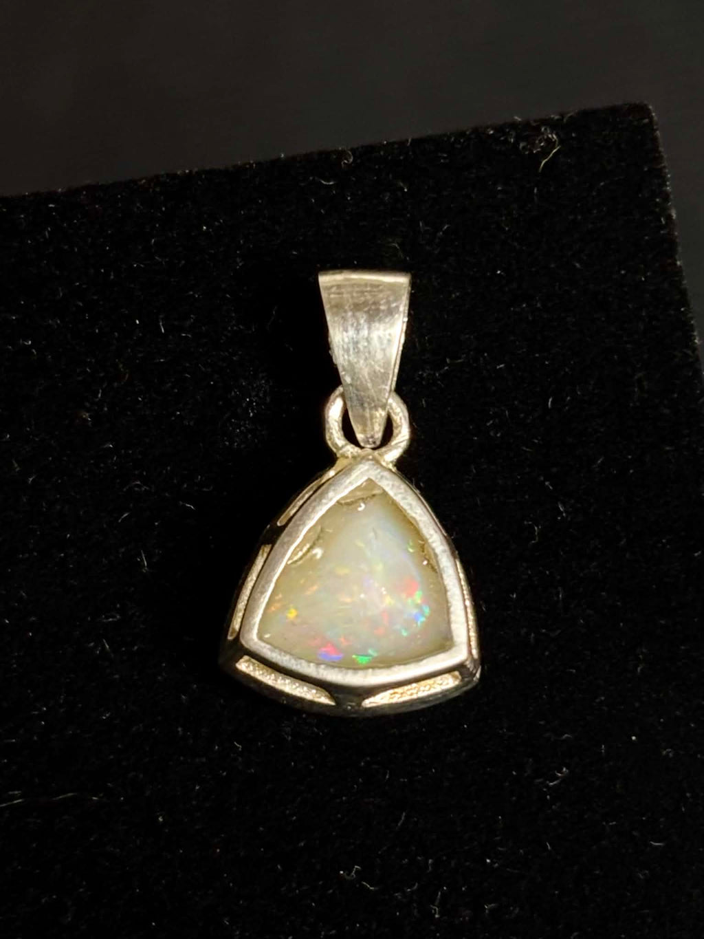 925 Sterling Silver White Opal Pendant