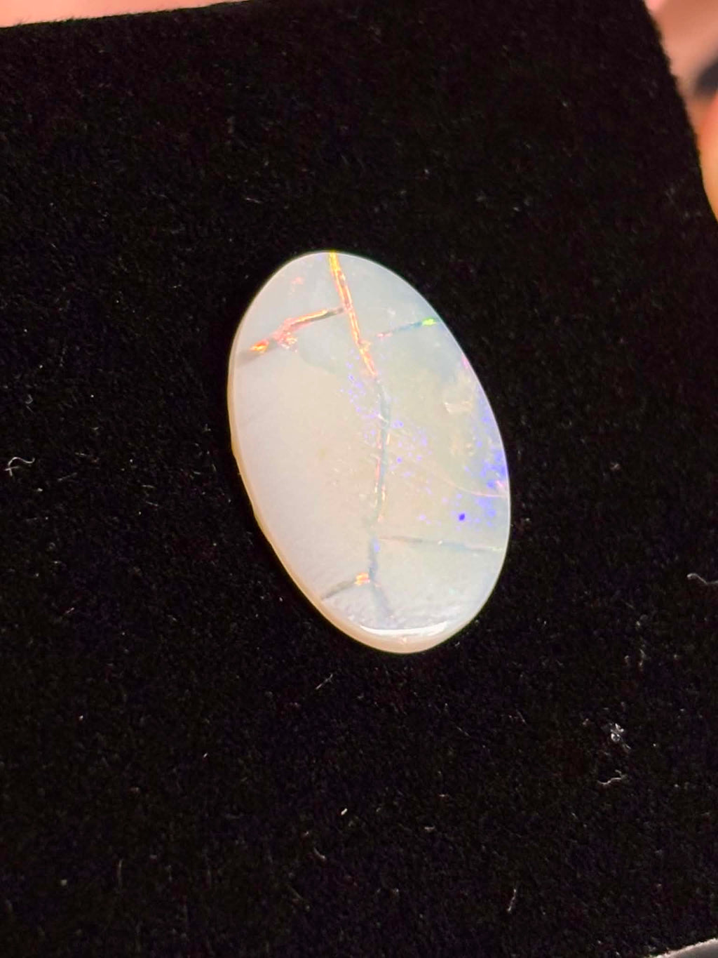 2.7ct Oval Coober Pedy Australian White Opal