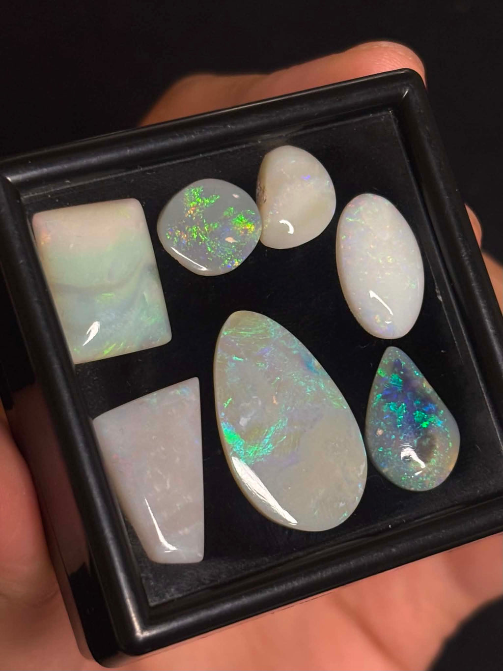 30ct Freeform Mixed Field Australian Opal, 7 stone parcel