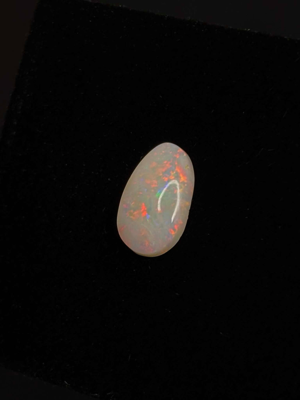 2.2ct Coober Pedy Australian White Opal, Pear Cut