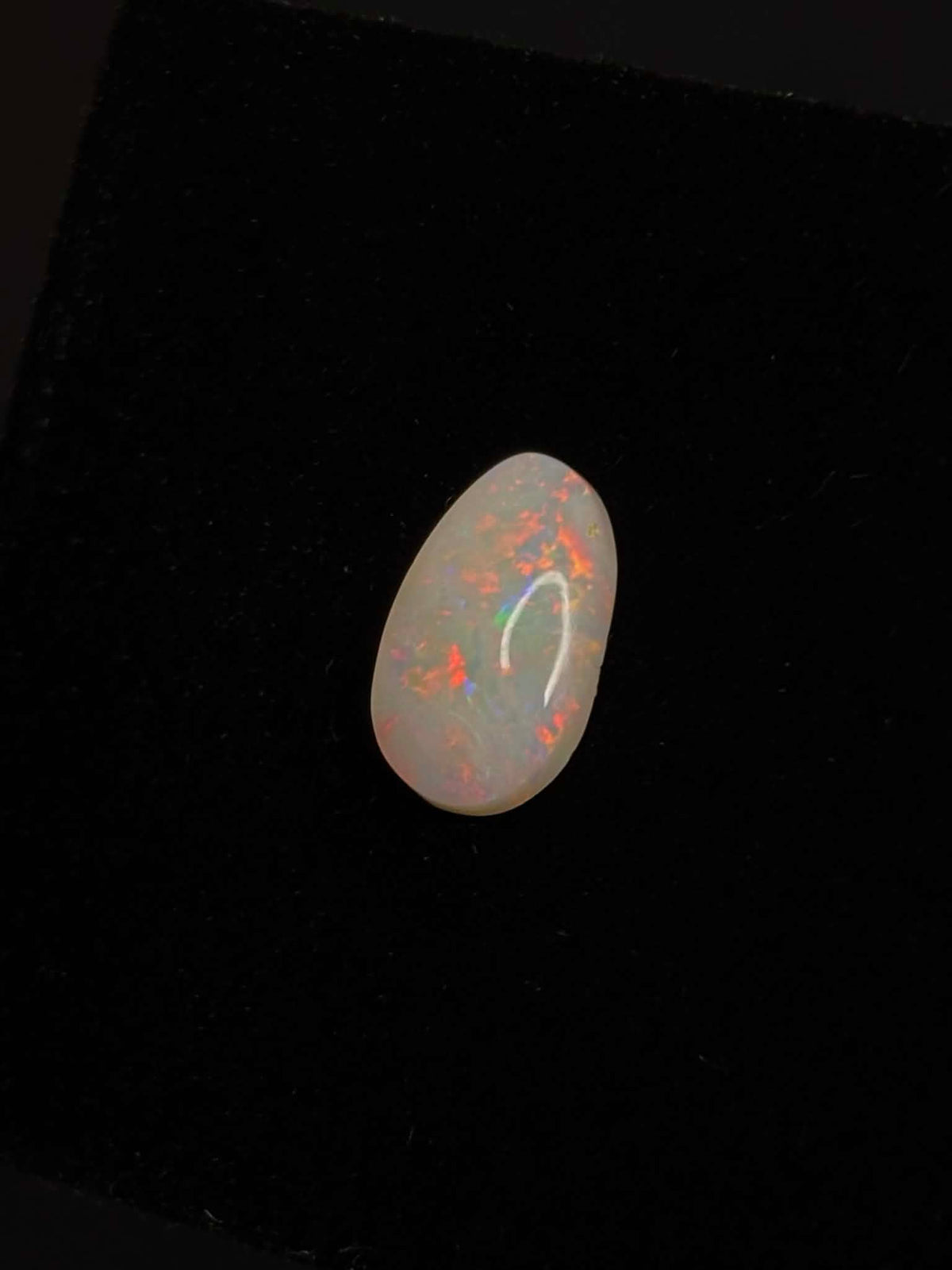2.2ct Coober Pedy Australian White Opal, Pear Cut