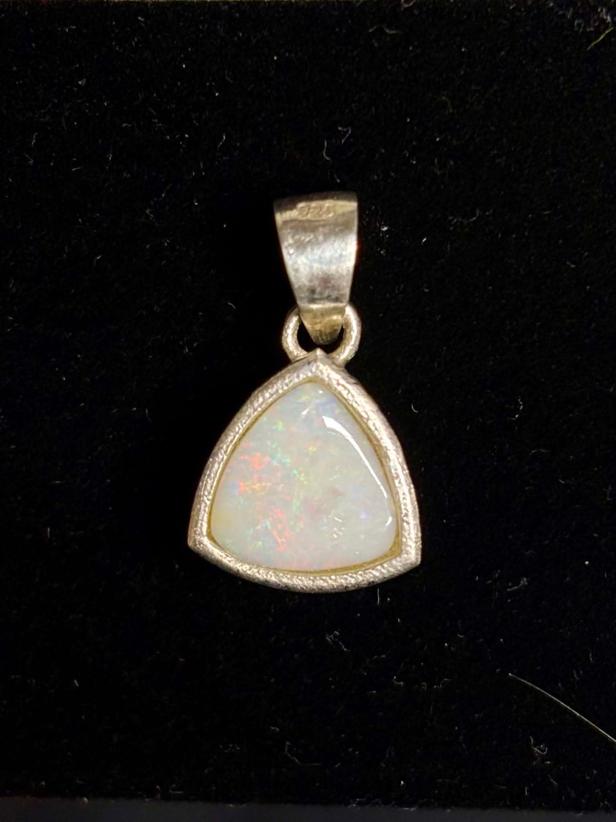925 Sterling Silver White Opal Pendant