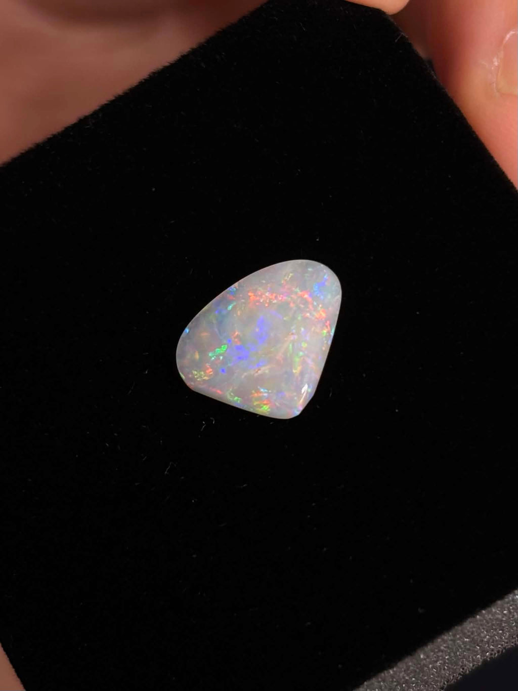 1.65ct Freeform Coober Pedy Australian White Opal