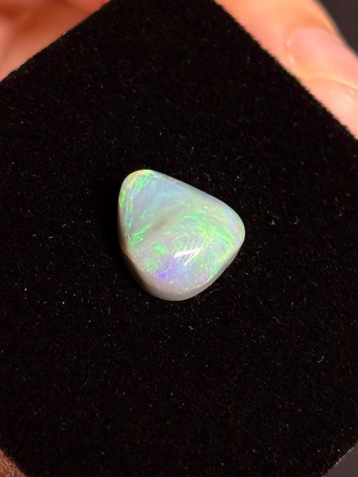 3.6ct Freeform Lightning Ridge Australian Dark Opal