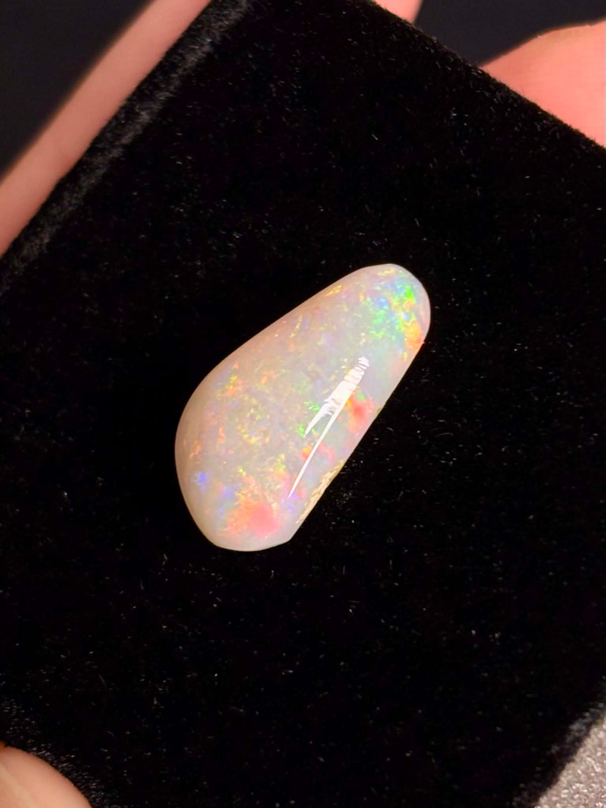 3.85ct Freeform Coober Pedy Australian White Opal