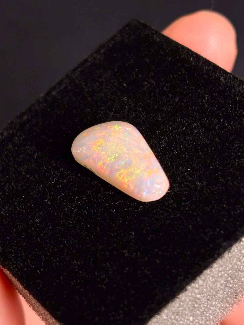 3.85ct Freeform Coober Pedy Australian White Opal