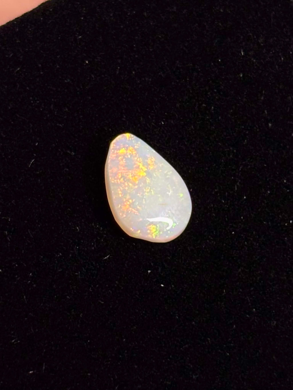 1.6ct Pear Coober Pedy Australian White Opal