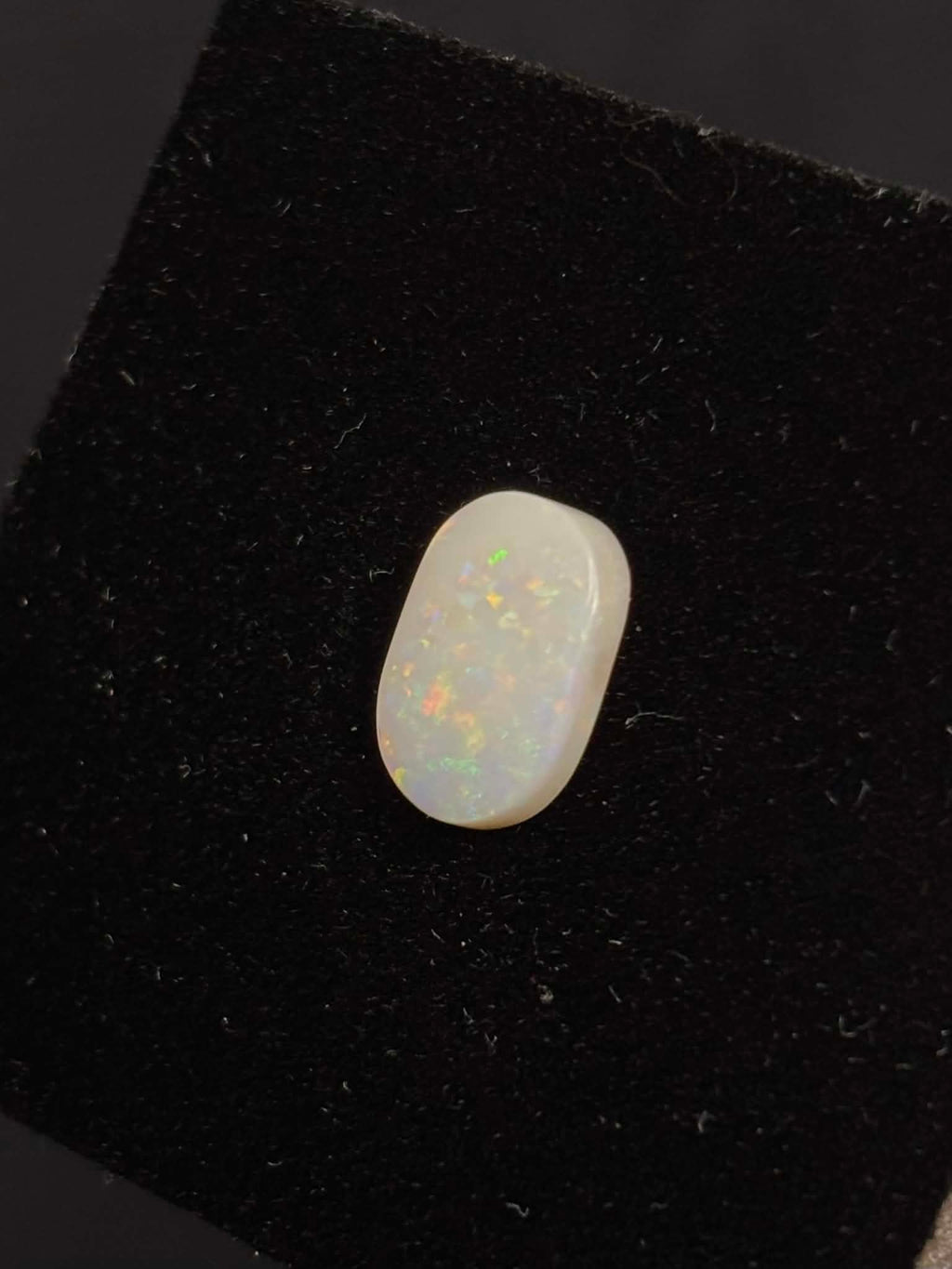 2.35ct Coober Pedy Australian White Opal, Oval Cut