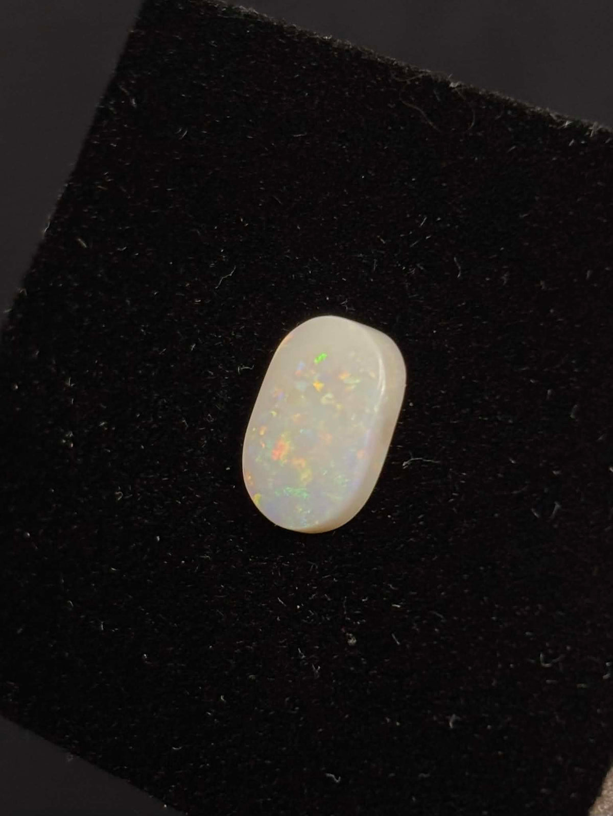 2.35ct Coober Pedy Australian White Opal, Oval Cut