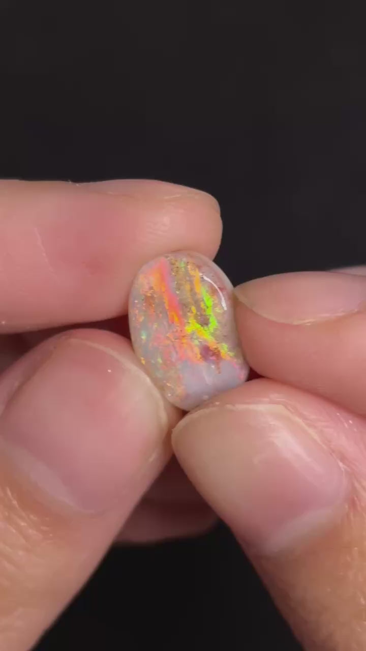 2.6ct Oval Coober Pedy Australian White Opal