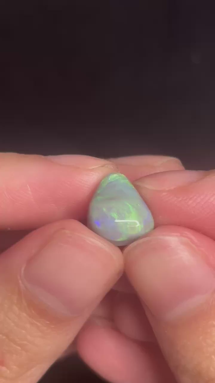 3.6ct Freeform Lightning Ridge Australian Dark Opal