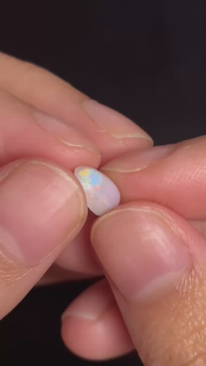 12.7ct Freeform Coober Pedy Australian White Opal, 6 Stone Parcel
