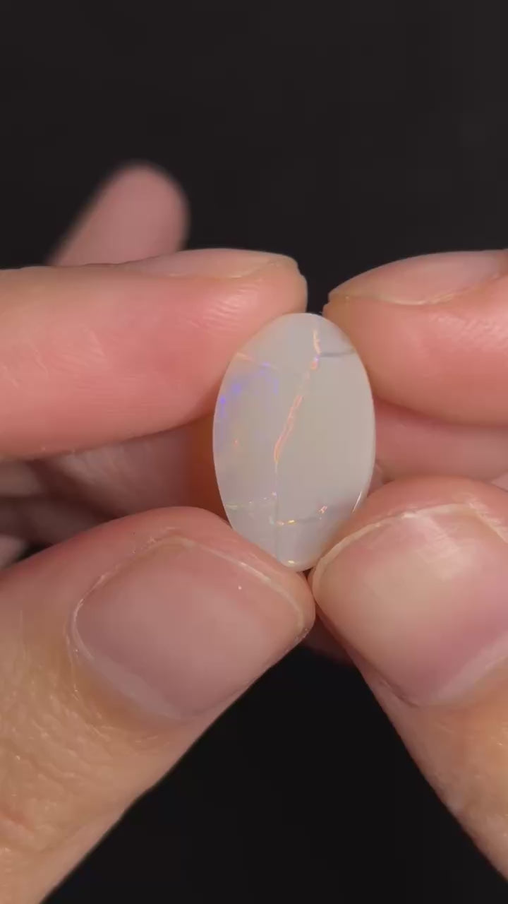 2.7ct Oval Coober Pedy Australian White Opal